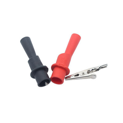 Anti Slip Multimeter Alligator Clips Set Insulated Test Probes Banana Push to Alligator Clips Clamps Use for Test Leads