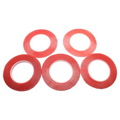 High Temp Strong Pet Polyester Mounting Red Film with Adhesive Roll Hemming Tape Double Side From Splicing 0.2mm Thick