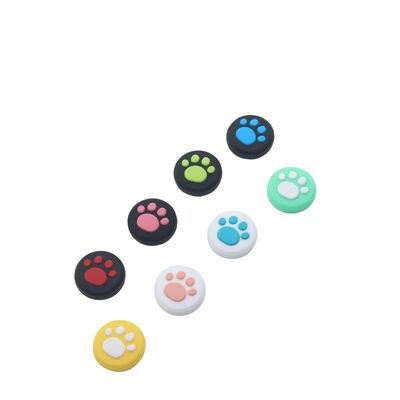 China Cat Paw Rubber Silicone Game Handle Controller Joystick Thumb Stick Grips Caps Cover Case for NS Joycon OLED 3DS LITE