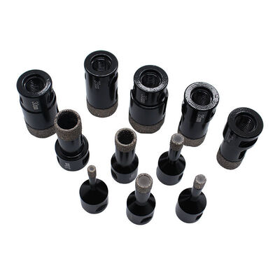 M14 6-55MM Vacuum Brazed Diamond Hole Saw Drill Bit for Porcelain Tile Marble Granite, Dry/Wet Core Bit for Angle Grinder