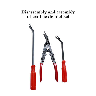 3PCS Car Panel Door Audio Trim Removal Tool Vehicle Tools Clips Pliers Trim Hand Removal Tools Blue/Red