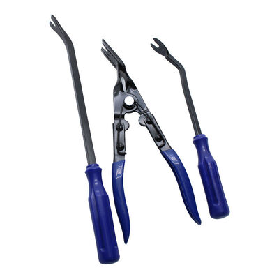 3PCS Car Panel Door Audio Trim Removal Tool Vehicle Tools Clips Pliers Trim Hand Removal Tools Blue/Red