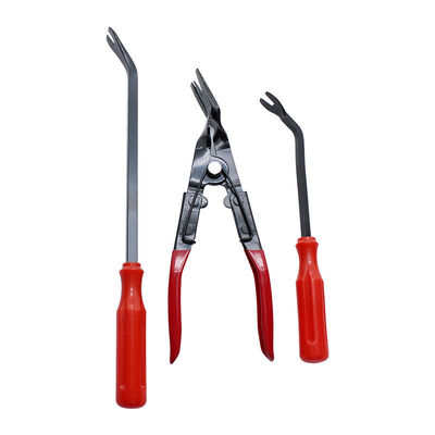 3PCS Car Panel Door Audio Trim Removal Tool Vehicle Tools Clips Pliers Trim Hand Removal Tools Blue/Red