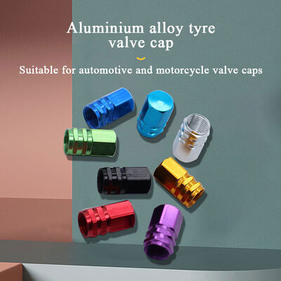 Aluminum Car Tire Valve Caps Tyre Valve Stem Cover Air Dust Cap for Cars Motor Wheel