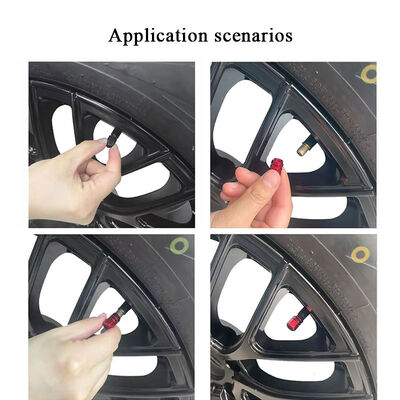 Aluminum Car Tire Valve Caps Tyre Valve Stem Cover Air Dust Cap for Cars Motor Wheel