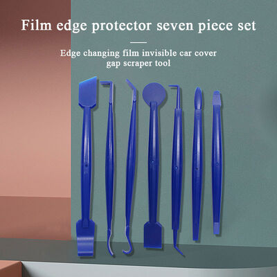 7pcs Car Vinyl Film Wrapping Tools Car Sticker Film Scraper Kit Felt Squeegee Scraper Set Knife Decal Plastic Accessories