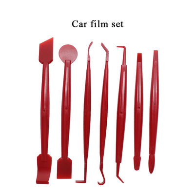 7pcs Car Vinyl Film Wrapping Tools Car Sticker Film Scraper Kit Felt Squeegee Scraper Set Knife Decal Plastic Accessories