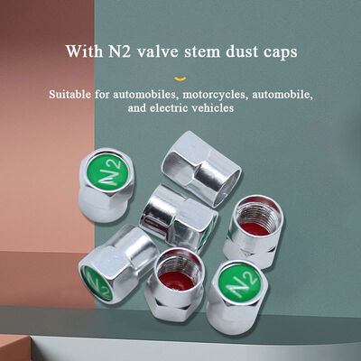China Universal N2 logo Aluminum Cap Tire Valve Stem Caps All Car Logo Tire Tube Valve Caps for Auto Car Parts