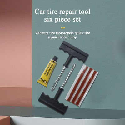 Motorcycle Tire Repair Tool 8pcs with Tire Repair Tools Insert Needle Car Tire Repair Tool