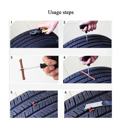 Motorcycle Tire Repair Tool 8pcs with Tire Repair Tools Insert Needle Car Tire Repair Tool