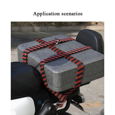 OEM Mutli-Color Heavy Duty Elastic Outdoor Luggage Rope Straps Adjustable Wide Flat Bungee Cords with Hooks