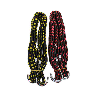 OEM Mutli-Color Heavy Duty Elastic Outdoor Luggage Rope Straps Adjustable Wide Flat Bungee Cords with Hooks
