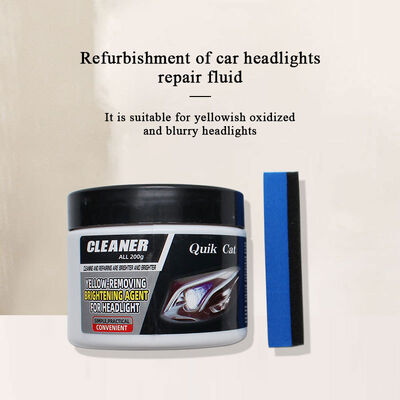 High Quality Car Headlight Cleaning Yellowing Dustproof Shiny Refurbished Scratched Car Headlight Scratch Repair Cream