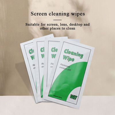 Premium Lens Eyeglasses Screen Optical Disposable Cleaning Disinfecting Wet Dry Wipes for Mobile Phone Glasses Cleaner Wipes