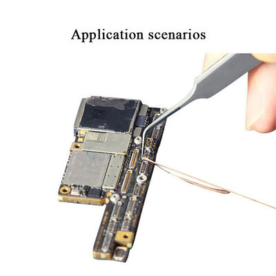 Multi Purpose Eyebrow Tweezers Straight Fine Pointed Curved Tip for  Repairs Tools Mobile Phone Flying Wire Spot Welding IC Chip