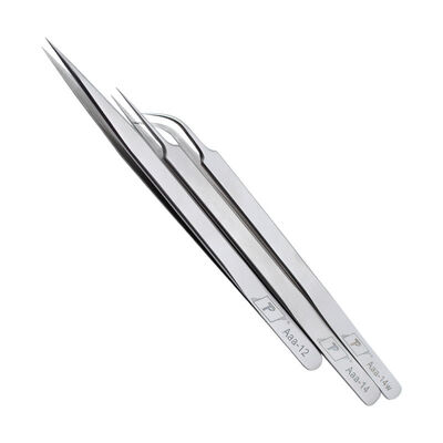 Multi Purpose Eyebrow Tweezers Straight Fine Pointed Curved Tip for  Repairs Tools Mobile Phone Flying Wire Spot Welding IC Chip