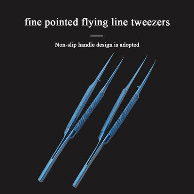 Titanium Alloy Tweezers Professional Fingerprint Fly Line Phone Pcb Board  Antimagnetic Tweezers Electronics IC Repair Tweezer