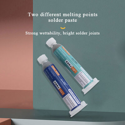Low Medium Temperature Solder Paste for BGA Phone SMD PCB Etc   Printing Lead Soldering Tip Repair Paste Flux Syringes