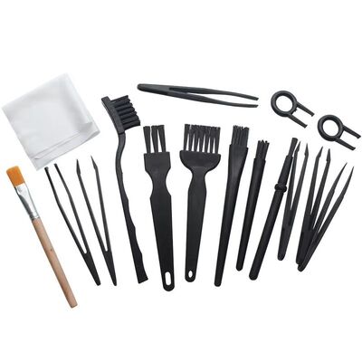 Multi-Size Cleaning Brushes Kit Detailing Cleaning Tools Set With Anti-Static Tweezers Cleaning Cloth-Small Gaps-Computers
