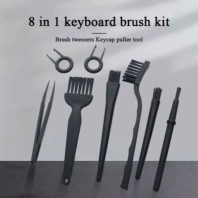 6pcs Multi-Size Cleaning Brushes Kit Detailing Cleaning Tools Set With Anti-Static Tweezers Cleaning Cloth-Small Gaps-Computers