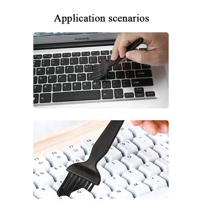 6pcs Multi-Size Cleaning Brushes Kit Detailing Cleaning Tools Set With Anti-Static Tweezers Cleaning Cloth-Small Gaps-Computers