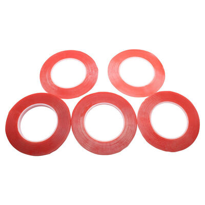 High Temp Strong Pet Polyester Mounting Red Film with Adhesive Roll Hemming Tape Double Sided for Splicing 0.2mm Thick