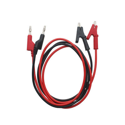 1M Test Leads Wire Line Double End Electrical Voltage Banana Plug to Alligator Clips Crocodile 20A Multimeter DIY Test Connector