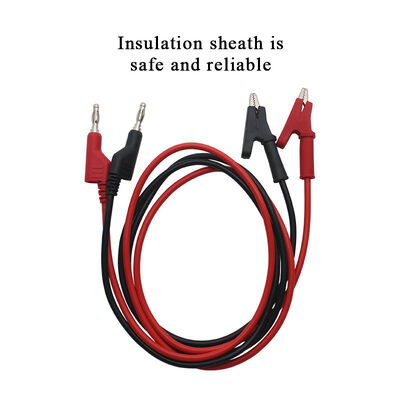 1M Test Leads Wire Line Double End Electrical Voltage Banana Plug to Alligator Clips Crocodile 20A Multimeter DIY Test Connector