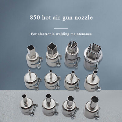 Universal Hot Air Gun Nozzle Maintenance Welding 850 852 952  Removal Accessories Push Fit Air Gun with Nozzle 12 Pieces Kit
