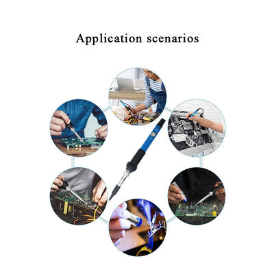 15pcs Soldering Iron Kit Set Electric Temperature Adjustable Welding Repair Tools Heater Soldering Tips Rework Station 110V 220V