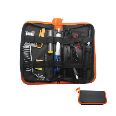 15pcs Soldering Iron Kit Set Electric Temperature Adjustable Welding Repair Tools Heater Soldering Tips Rework Station 110V 220V