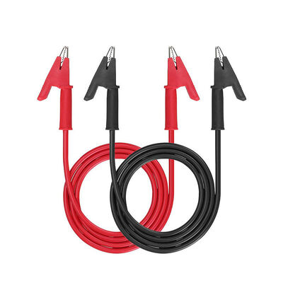 10A Double Ended Head Crocodile Clips Line Clips Plug to Crocodile Cable Alligator Jumper Wire Test Leads Power Cord Test Leads