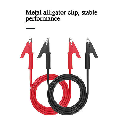 10A Double Ended Head Crocodile Clips Line Clips Plug to Crocodile Cable Alligator Jumper Wire Test Leads Power Cord Test Leads
