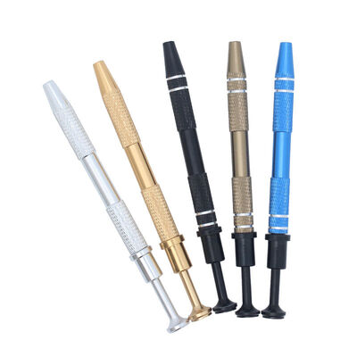 Piercing Ball Grabber Tool Pick up Tool with 4 Prongs Holder Diamond Claw Tweezers for Small Parts Pickup IC Chips Gems Prong