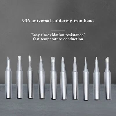 China 900m Thermostat Soldering Iron Tip Lead Free 936 Electric Soldering Iron Soldering Welding Head Tips Kit Tool Accessories