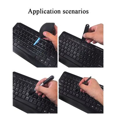 Portable 4 in 1 Multifunctional Cleaning Brush Kit for Computer Laptop Keyboard and Screen Keycap with Key Extractor Cleaner Set