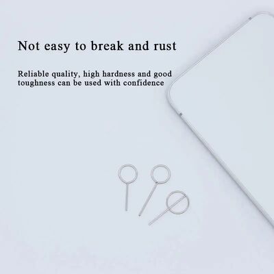 Manufacturer Universal Stainless Steel Key Tool Needle Pin Ejecting Removal Sim Card Tray for Smartphone Mobile Card Needle