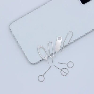 Manufacturer Universal Stainless Steel Key Tool Needle Pin Ejecting Removal Sim Card Tray for Smartphone Mobile Card Needle