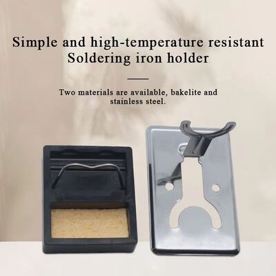 China Portable Y Type Simple Electronic Soldering Iron Tip Holder Bracket Metal Stand with Cleaning Sponge Soldering Tools Kits