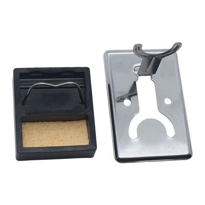 China Portable Y Type Simple Electronic Soldering Iron Tip Holder Bracket Metal Stand with Cleaning Sponge Soldering Tools Kits