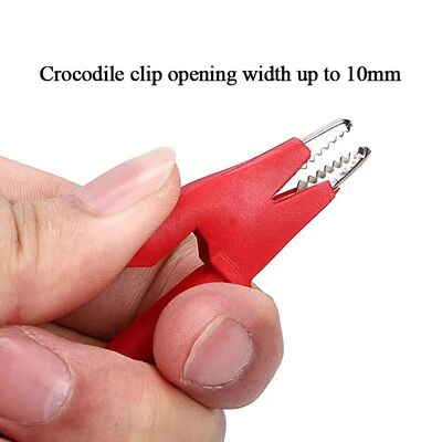 High Quality Double End Test Lead Wire Line Banana Plug Alligator Clip Silicone Test Wire Red Black for Multimeter DIY