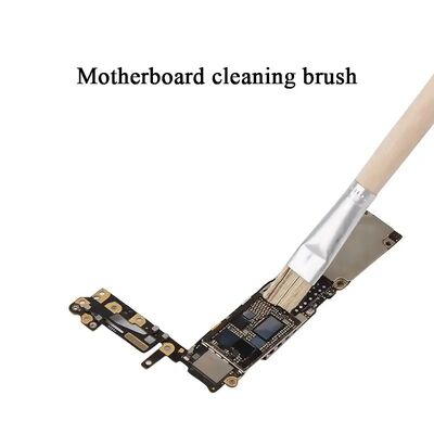 Professional Anti Static Computer Motherboard Cleaning Brush Wood Handle Synthetic Pig Bristles Dust Removal Tool for Nylon