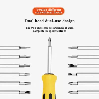 7Pcs Screwdriver Set 6-In-One U Type Plum Blossom Triangle Shaped Bit Multi-Function Household Disassemble Tools