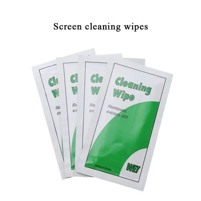 Screen Protector Optical Disposable Cleaning Disinfecting Wet Dry Wipes for Mobile Phone Glasses Lens Cleaner Wipes