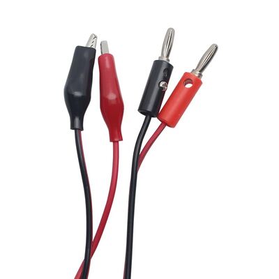 4mm Banana Plug to Alligator Clip Double End Test Lead Probe Cable for Laboratory School Teaching Aids Physics Electrical