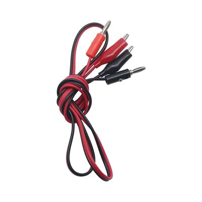 4mm Banana Plug to Alligator Clip Double End Test Lead Probe Cable for Laboratory School Teaching Aids Physics Electrical