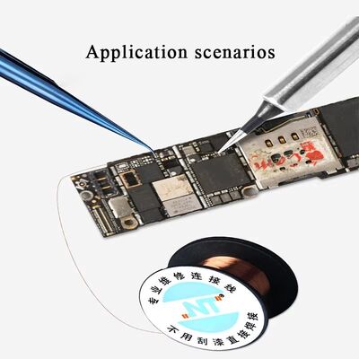 Pure Enameled Coated Copper Soldering Wires 0.1mm on PCB Link Jumper Line Maintenance Cable Soldering for Mobile Phone Repair