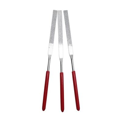 Professional Titanium Plated Precision Needle Files Diamond Steel Set Hardwood Handmade Polisher Fine with Polishing Tools