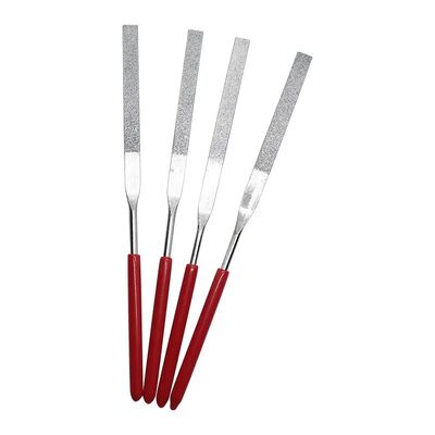 Professional Titanium Plated Precision Needle Files Diamond Steel Set Hardwood Handmade Polisher Fine with Polishing Tools