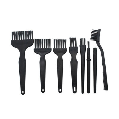 Black Anti Static Portable Nylon Brushes Electronic Computer Cleaning Tools 8 In1 ESD PCB Cleaning Brush Kit Set for Keyboard